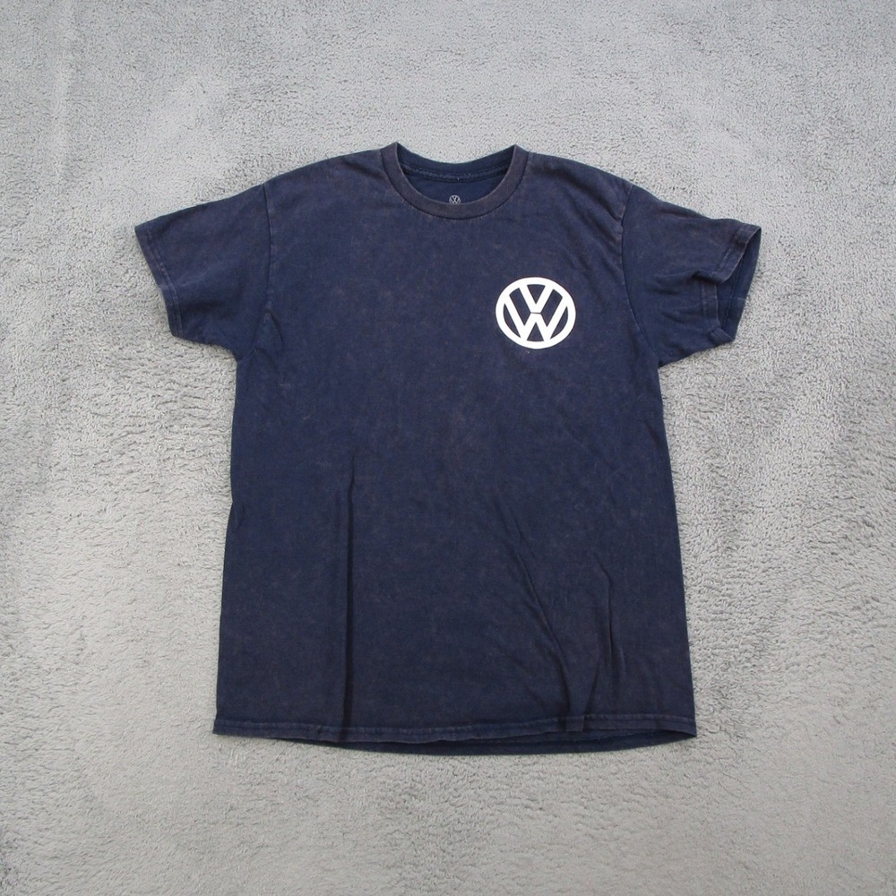 Volkswagen Believe VW Bus Graphic T-Shirt Mens Medium Navy Blue Short Sleeve